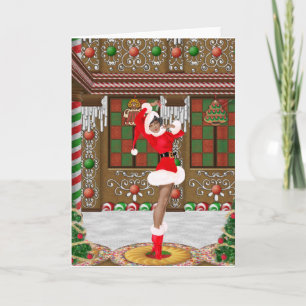 Vintage Afrikanische Weihnachtskarte Karte
