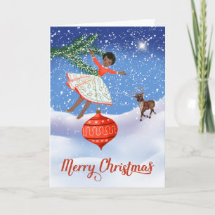 Vintage Afrikanische Weihnachtskarte Karte