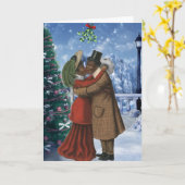 Vintage Afrikanische Weihnachtskarte Karte (Gelbe Blume)