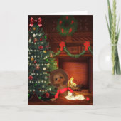 Vintage Afrikanische Weihnachtskarten Karte (Vorderseite)