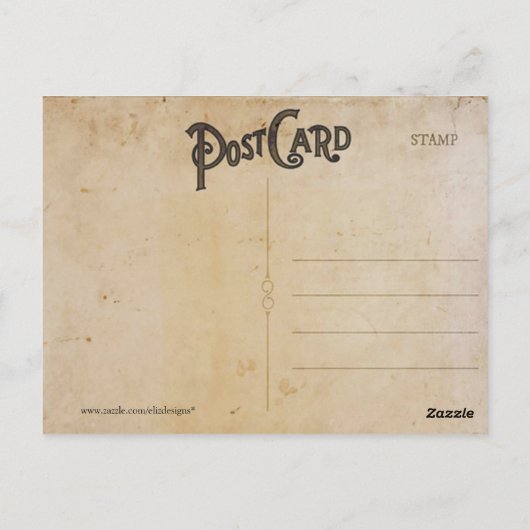 Vintage Afrikanische Zebra Travel Postcard Postkarte (Rückseite)