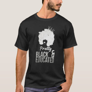 Vintage Afrikanischer Afro Hübsch Und Gebildet Mel T-Shirt