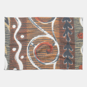 Vintage afrikanischer Motiv-Kunstprint Handtuch