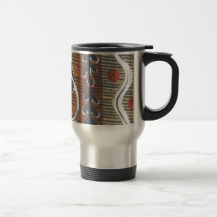 Vintage afrikanischer Motiv-Kunstprint Reisebecher