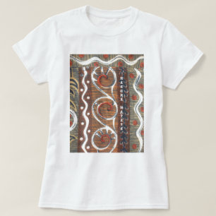Vintage afrikanischer Motiv-Kunstprint T-Shirt