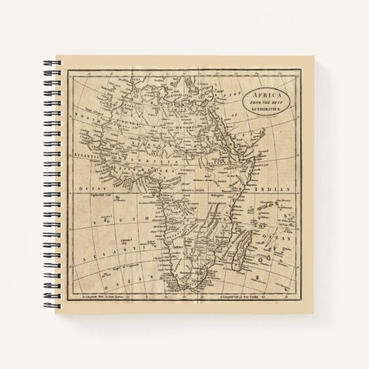 Vintage Afrikastraße Notizblock (Vorderseite)