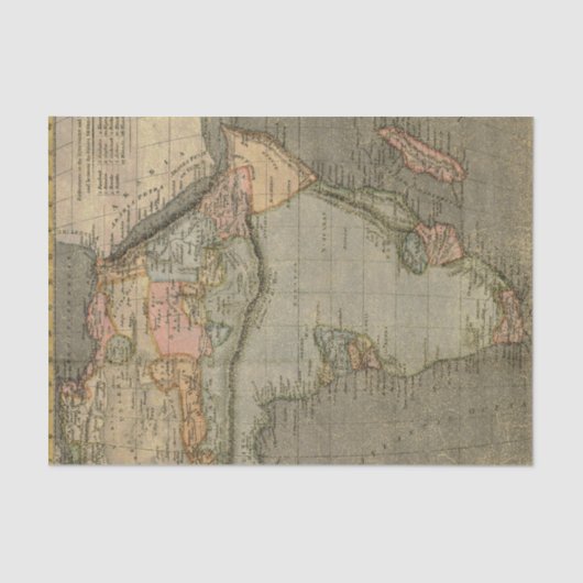 Vintage Afrikastraße Seidenpapier (Vorderseite)