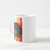 Vintage Afro Schwarzer Geschichtsmonat Afroamerika Kaffeetasse (Vorderseite Links)