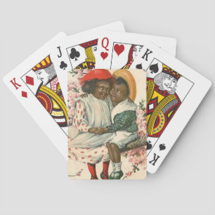 Vintage Afroamerikanische Mädchen Spielkarten