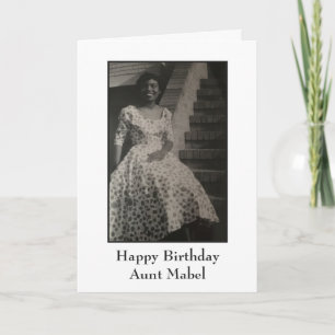 Vintage Afroamerikanisches Happy Birthday Tante Fo Karte