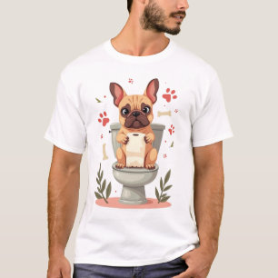 Vintage aggressiver französischer Bulldogge mit To T-Shirt