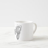 Vintage Agronaut Tintenfisch-Krake - Espressotasse (Vorderseite Rechts)