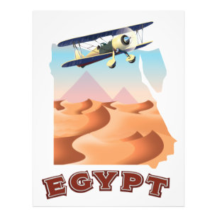 Vintage-Ägypten-Karte Reiseposter Fotodruck
