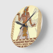 Vintage Ägypten-Reise-runde Uhr (Winkel)