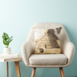 Vintage-Ägypten-Sphinx-Collage-Kunst – Retro-Reise Kissen