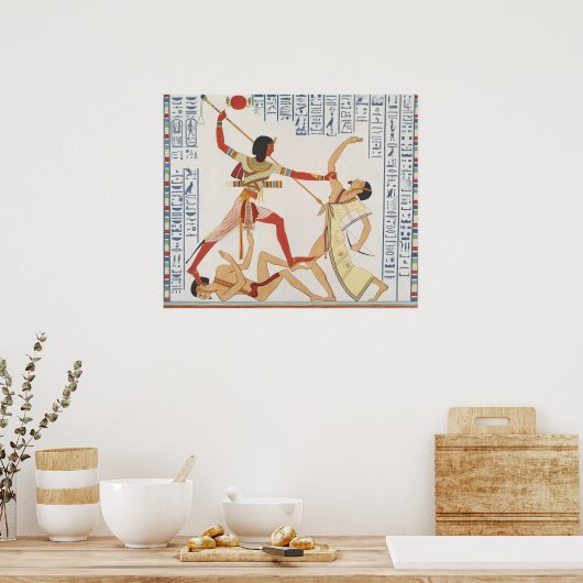 Vintage ägyptische Abbildung Poster (Küche)