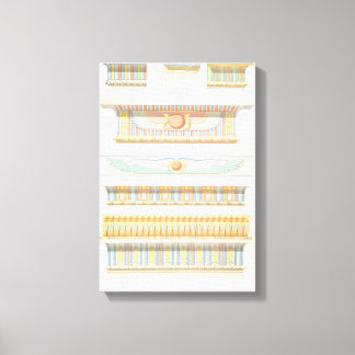 Vintage ägyptische Architekturkunst Leinwanddruck