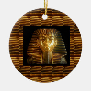 VINTAGE ägyptische Idol-Kunst: PYRAMIDEN von ALTEM Keramikornament