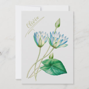 Vintage ägyptische Lotus-Blume Einladung