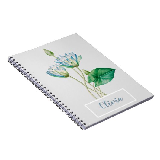 Vintage ägyptische Lotus-Blume Notizblock (Rechte Seite)