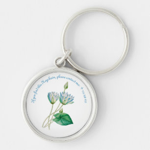 Vintage ägyptische Lotus-Blume Schlüsselanhänger