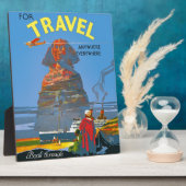 Vintage ägyptische Luftreisewerbung Fotoplatte (Seite)