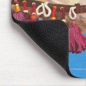 Vintage ägyptische Luftreisewerbung Mousepad (Ecke)