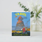 Vintage ägyptische Luftreisewerbung Postkarte (Stehend Vorderseite)