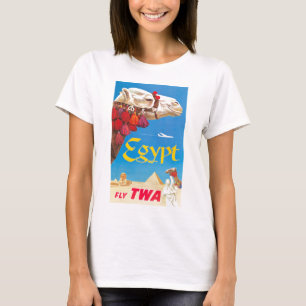 Vintage ägyptische Luftreisewerbung T-Shirt
