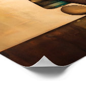 Vintage ägyptische Malerei Poster (Ecke)