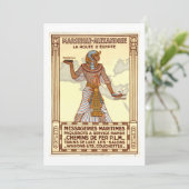 Vintage Ägyptische Reisekarte Karte (Stehend Vorderseite)