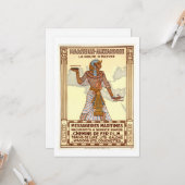 Vintage Ägyptische Reisekarte Karte (Vorderseite/Rückseite Beispiel)