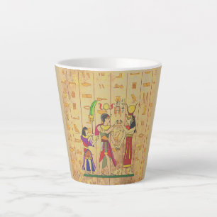 Vintage, ägyptisches Muster, antiker Stil Milchtasse