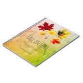 Vintage Ahorn-Blätter - Rückgang der Liebe Notizblock (Linke Seite)