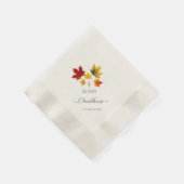 Vintage Ahorn-Blätter - Rückgang der Liebe Serviette (Ecke)