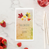 Vintage Ahorn-Blätter - Rückgang der Liebe Serviette (Beispiel)