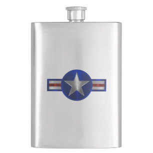 Vintage Air Force Veteran Erinnerungsstück Flachmann