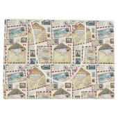 Vintage-Airmail-Abenteuer (2) Große Geschenktüte (Rückseite)