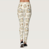 Vintage-Airmail-Abenteuer (4) Leggings (Rückseite)