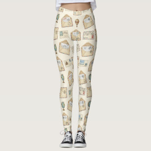 Vintage-Airmail-Abenteuer (4) Leggings