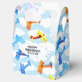 Vintage Airplane Airshow Geburtstagspartei Geschenkschachtel (Geöffnet)