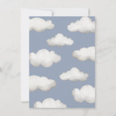 Vintage Airplane Babydusche Danke Karte (Rückseite)