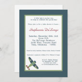 Vintage Airplane Babydusche Einladung (Vorne/Hinten)