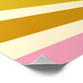 Vintage Airplane Cessna Retro Sunset Custom Poster (Ecke)