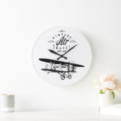 vintage airplane große wanduhr (Zuhause)