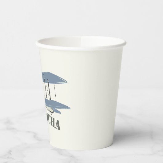 Vintage Airplane Pappbecher (Links)