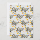 Vintage Airplane Stars Boy Baby Dusche Einladung (Rückseite)