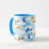 Vintage Airplane Tasse (Vorderseite Links)