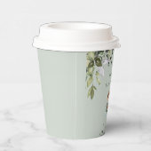 Vintage Airplane Teddy Bear Baby Shower Pappbecher (Rechts)