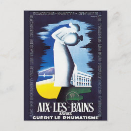 Vintage Aix-Les-Bains Postkarte